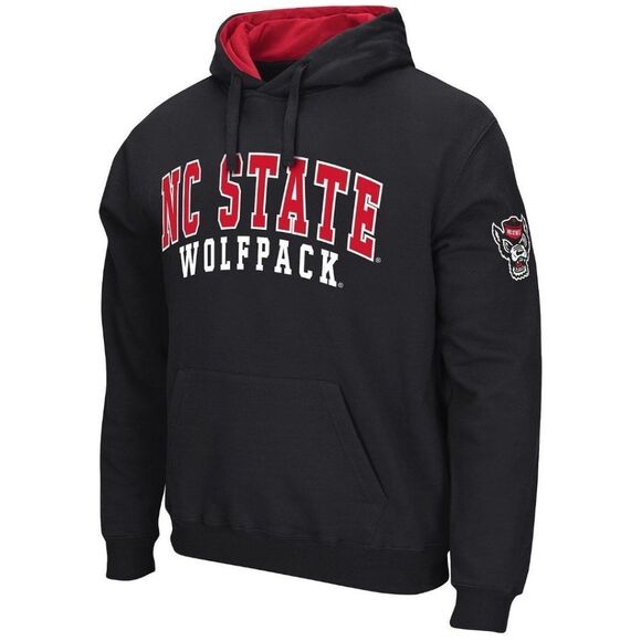 Stadium Athletics Men's Black NC State Wolfpack Pullover Hooded Sweatshirt - Picture 1 of 15